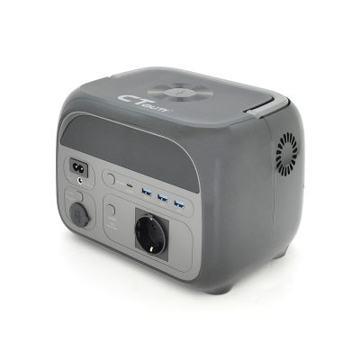 Power station CTOLITY AP400  APP Control, 400W, 345Wh LiFePO4, MPPT 150W max, DC12V-5A, 2хAC 220, 3xUSB-18W, 1хUSB-C(22W), wireless 15W, Fast charge 60min, 177×205×177mm, 5kg