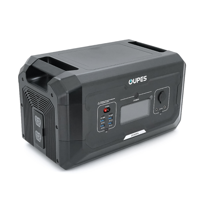 Портативний джерело живлення OUPES S3+S2, LiFePO4, 3600W, PEAK 7000W, 5120Wh, 3500 циклів, MPPT 2100 Вт, 5xAC190-250 В 16 А, 4xUSB-A -18 Вт, 2xUSB-C - 100 Вт, Anderson 12 В 30 А, IP21, 642*305*438 мм, 37,8 кг