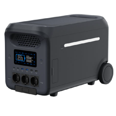 Портативна зарядна станція V-TAC 3000W-EU, 3000W/2560Wh LiFePO₄, MPPT 2x800W max, 2xDC5521-12V-3A, Anderson-12V-30A, CarPort-12V-10A, 3xAC2 2xUSB-C-140W, Wi-Fi, charge 1.6 h, 303*343*536 мм, 34kg