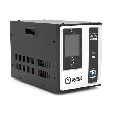 Стабилизатор напряжения релейный Europower EQVR-10КVA LCD, 8000W, AC 100V-260V, 50Hz/60Hz, aluninum, ≤50dB, 4100x270x330mm, 18kg. Q1
