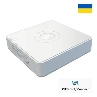 4х канальний IP відеореєстратор VIA SECURITY VIA-NVR04V1Q з підтримкою до 6МП (Value Q Series)