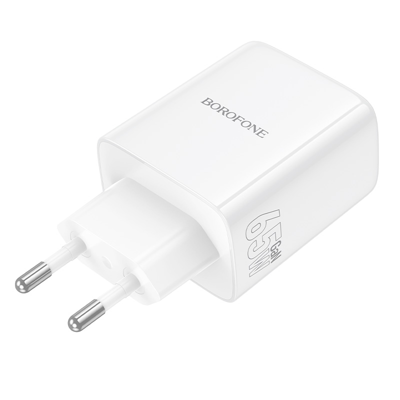 СЗУ BOROFONE BN32, 2xUSB-C+1xUSB, PD65W+QC3.0, White, Box