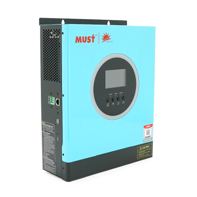Гiбрiдне ДБЖ  MUST PV18-3024ECO, 3000W, 24V, ток заряду 60A, 160-275V, MPPT (100А, 30-320 Vdc), 367x290x111 мм, 6.7 кг