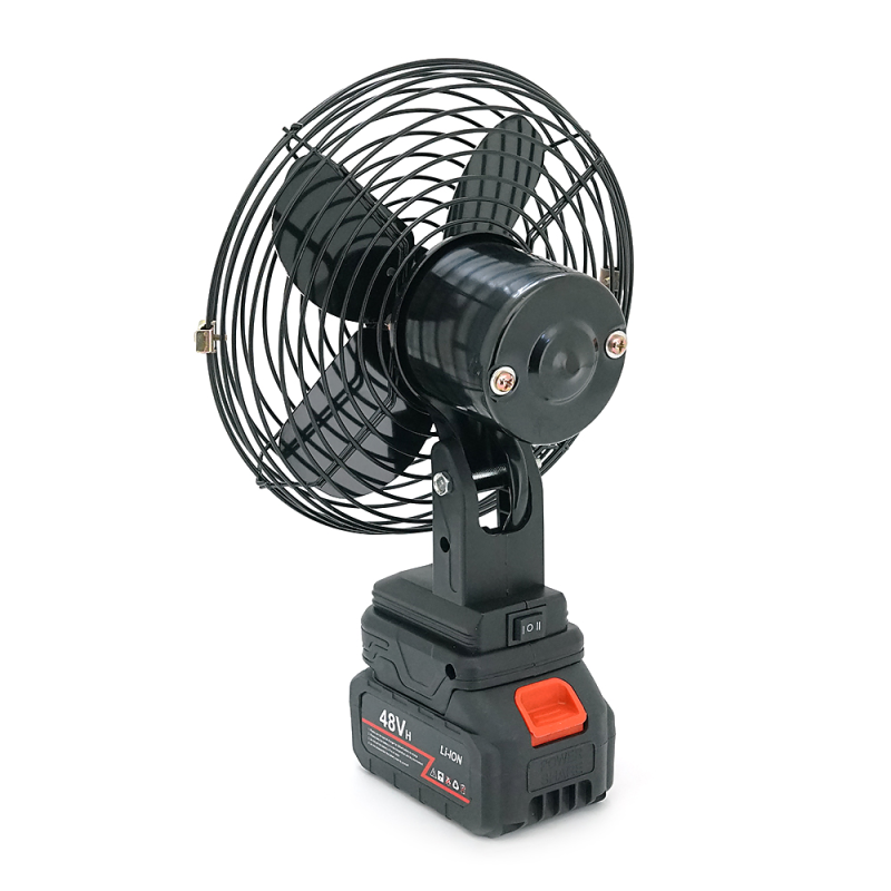 Вентилятор 6" YT46888, з Li-Ion акумулятором 48V, Black, Box 185х185 мм, 1,0 кг