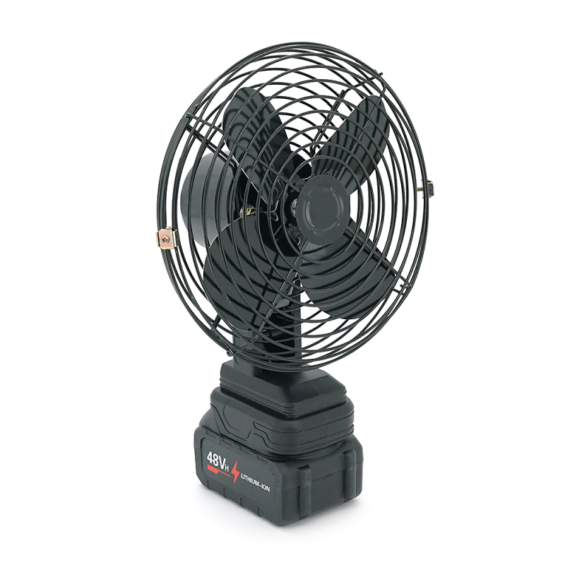 Вентилятор 6" YT46888, з Li-Ion акумулятором 48V, Black, Box 185х185 мм, 1,0 кг