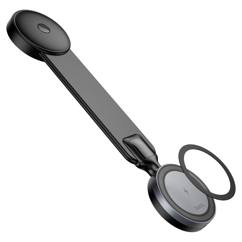 Автоутримувач HOCO HW29+ Wireless Charging 15W, кріплення на решітку, затискач 50-90мм, Black, Box