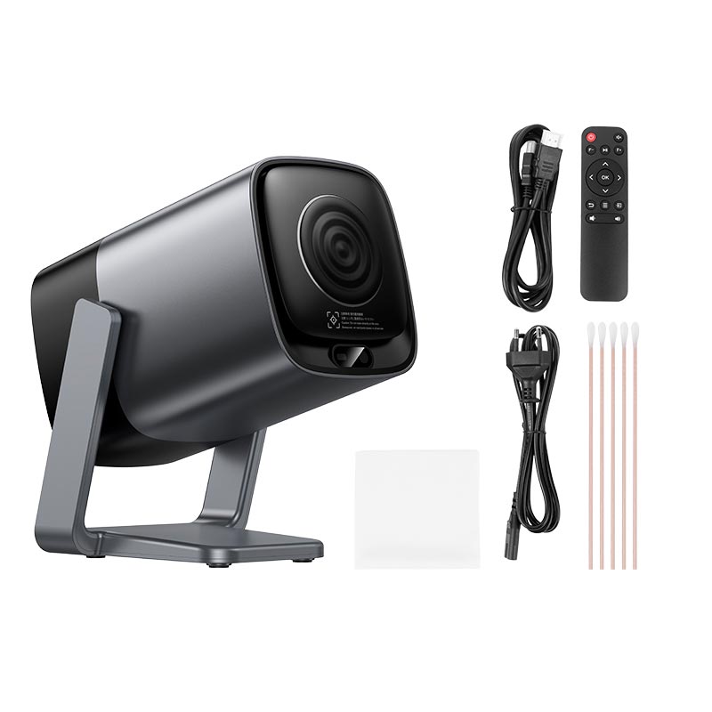 Проектор Hoco DT7, Android, 1080p, 370ANSI, Wi-Fi 2.4+5G, 1/32GB, Black, Box