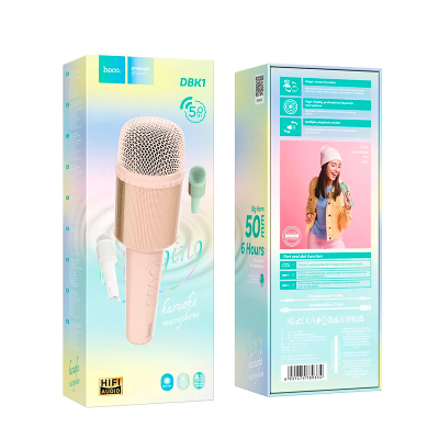 Мікрофон бездротовий HOCO DBK1, Pink, BOX