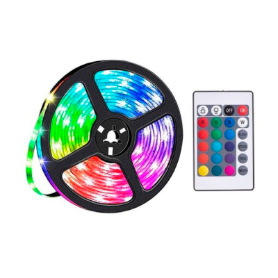 Комплект світлодіодної стрічки HOCO DL30 5050 RGB 4 метри USB+пульт, Blister