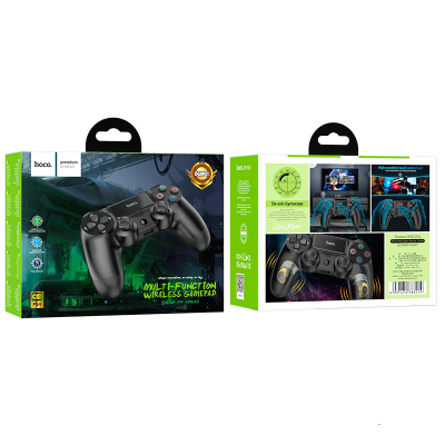 Геймпад бездротовий HOCO DGM01 для PS4 SONY Wireless DUALSHOCK 4 (Black), 3.7V, 600mAh, Box Геймпад бездротовий HOCO DGM01 для PS4 SONY Wireless DUALSHOCK 4 (Black), 3.7V, 600mAh, Box