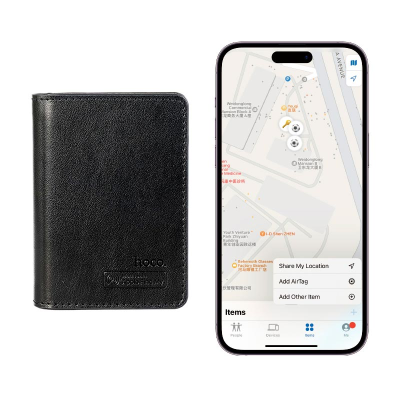 Візитниця з трекером HOCO E91F, Black Візитниця з трекером HOCO E91F, Black
