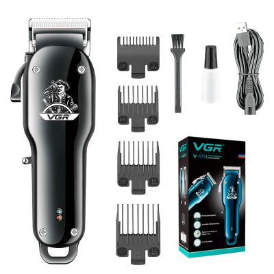 Тример VGR V-679, 4 насадки, акумулятор 1500mAh, Black, Box