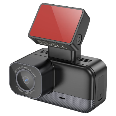 Автомобільний відеореєстратор HOCO DV10 Mini Screen Dashcam Full HD 1080p з Wi-Fi, екраном 1,47″ та кутом огляду 140°, Black, Box