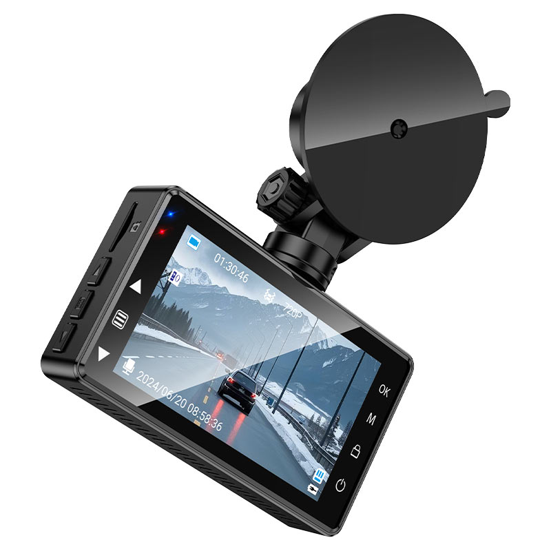 Автомобільний відеореєстратор HOCO DV14 3" IPS, 720P, Metal Gray, Box