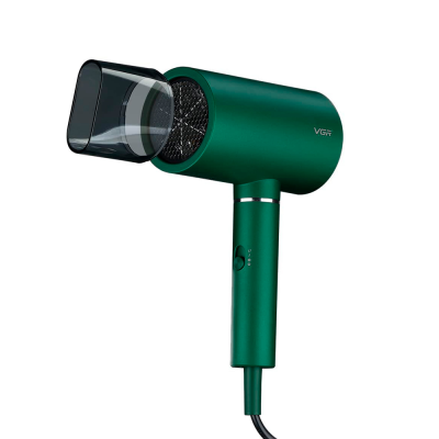 Фен професійний VGR V-431 GREEN, 2 режими обдування, 2 режими температури, насадка-концентратор, 2400W, Box