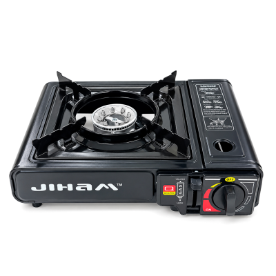 Портативна газова плита JIHAM, під газові балончики, Black, Box