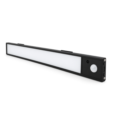 LED світильник 30-2B з пультом, датчиком руху та освітленості. 2.5W, 3 режими (3000К/4000К/6000К). АКБ 1100 mAh. 300x40x10 мм. Black. Box