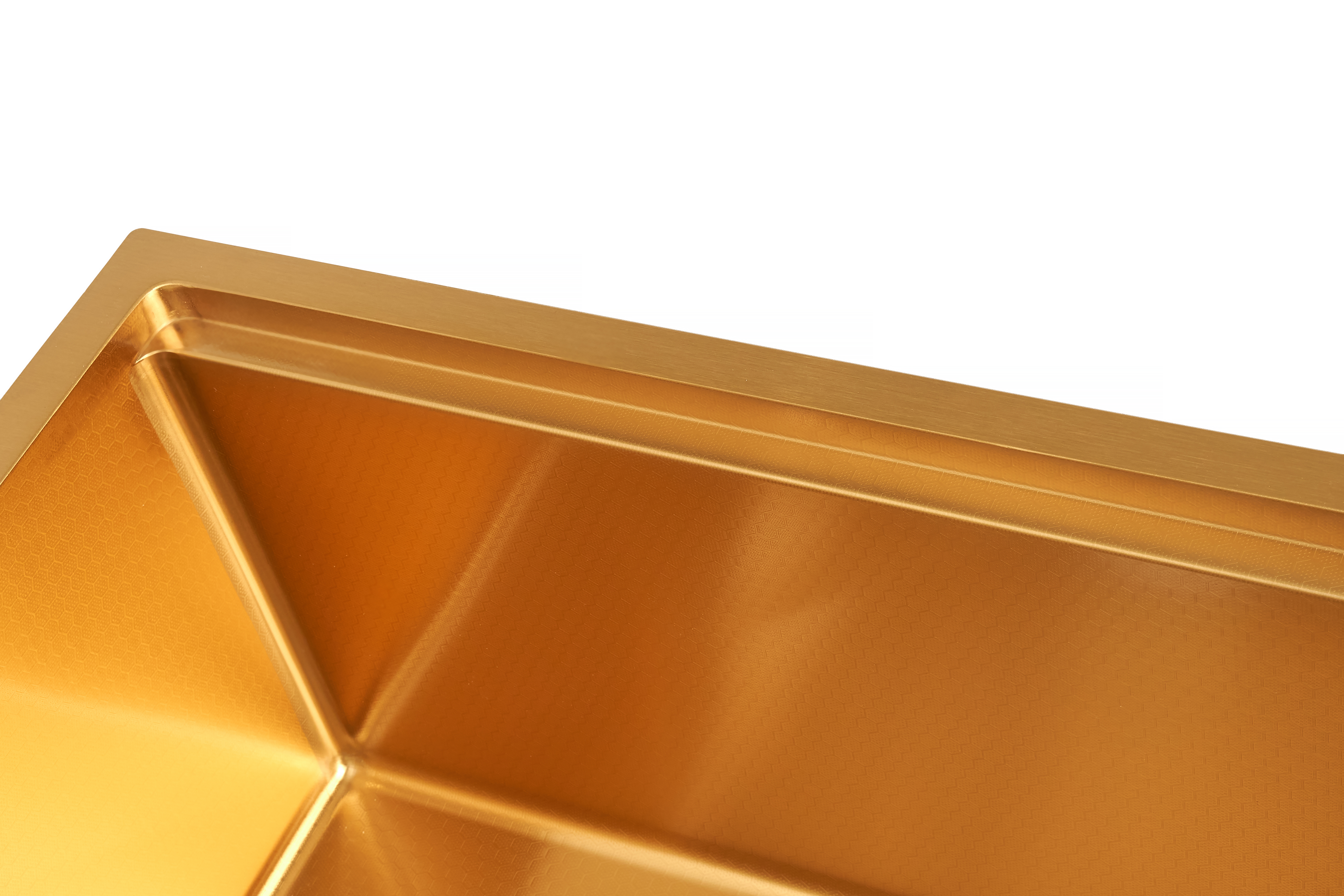 Золота мийка під стільницю з декором нержавіюча Nett NGS-5742