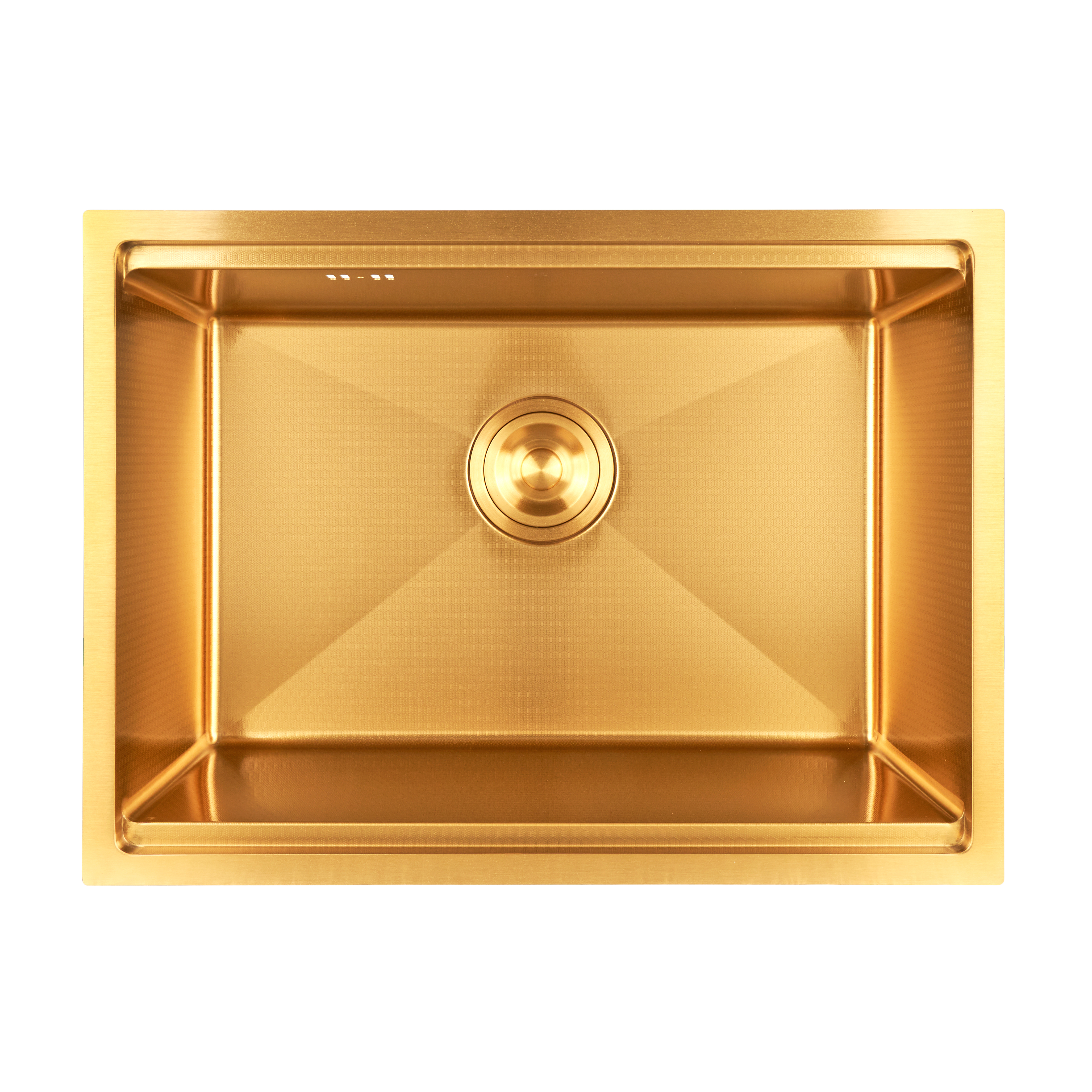 Золота мийка під стільницю з декором нержавіюча Nett NGS-5742