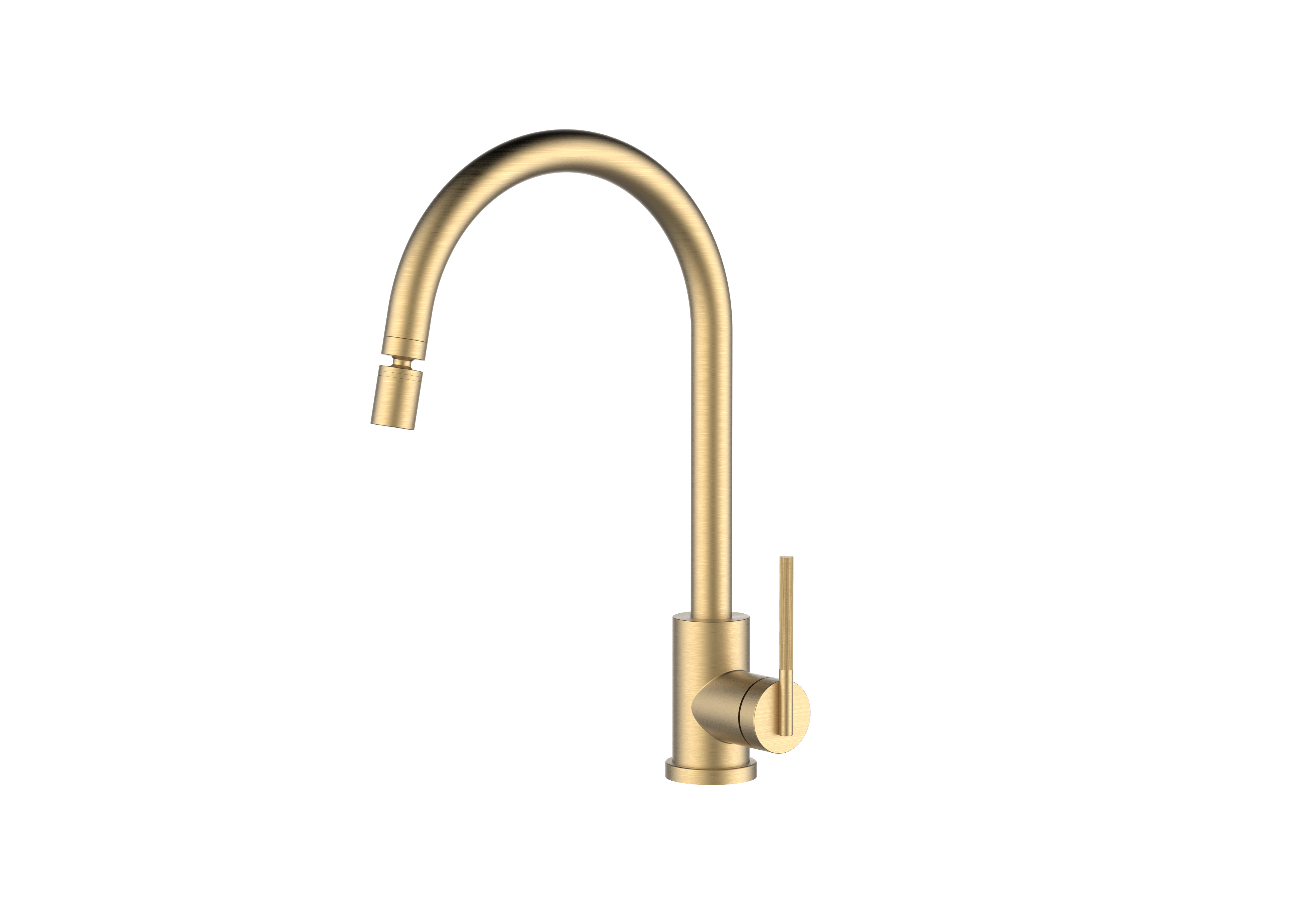 Комбінований золотий змішувач з нержавіючої сталі на кухню Nett EG-22