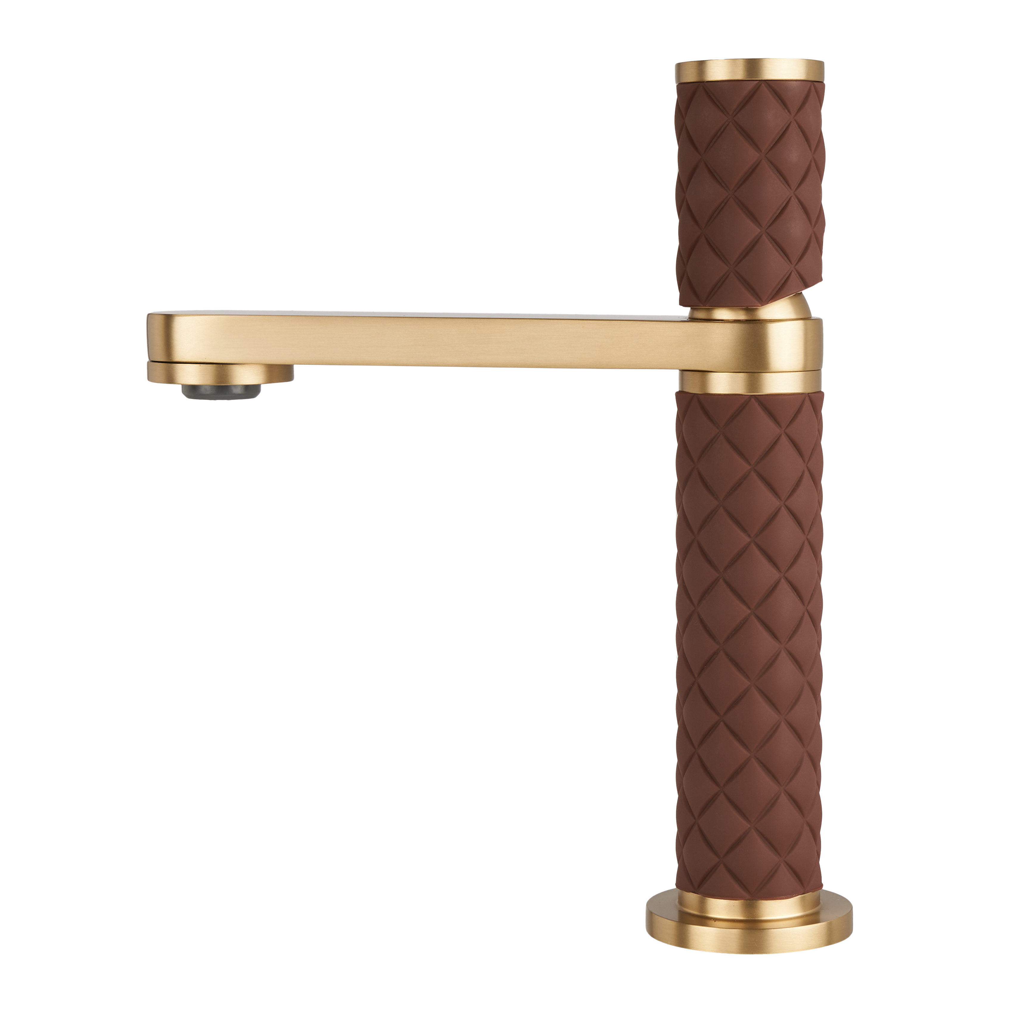 Дизайнерський змішувач з нержавіючої сталі на умивальник Nett OGBr-24