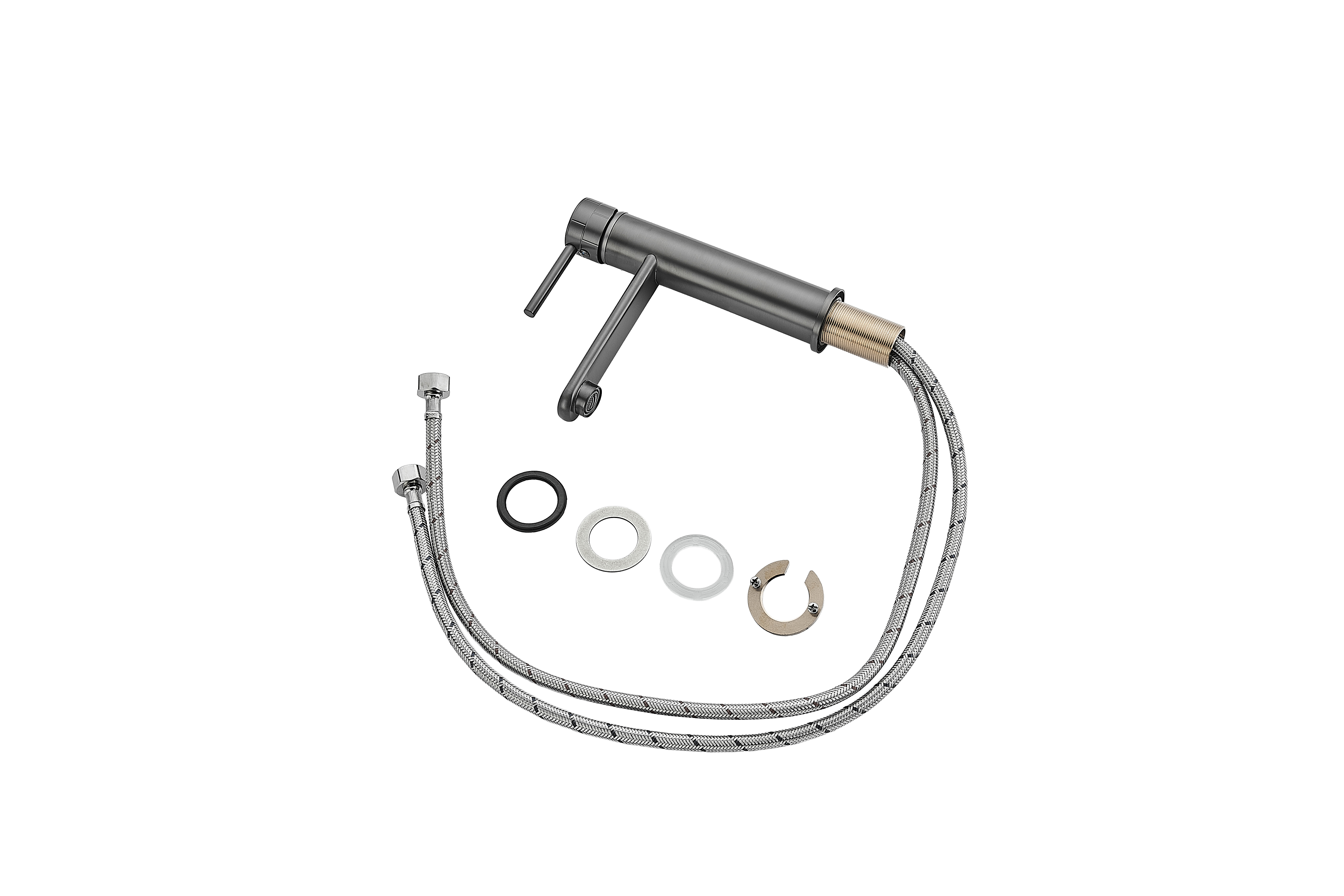 Графітовий кран з нержавіючої сталі на раковину Nett VGr-99