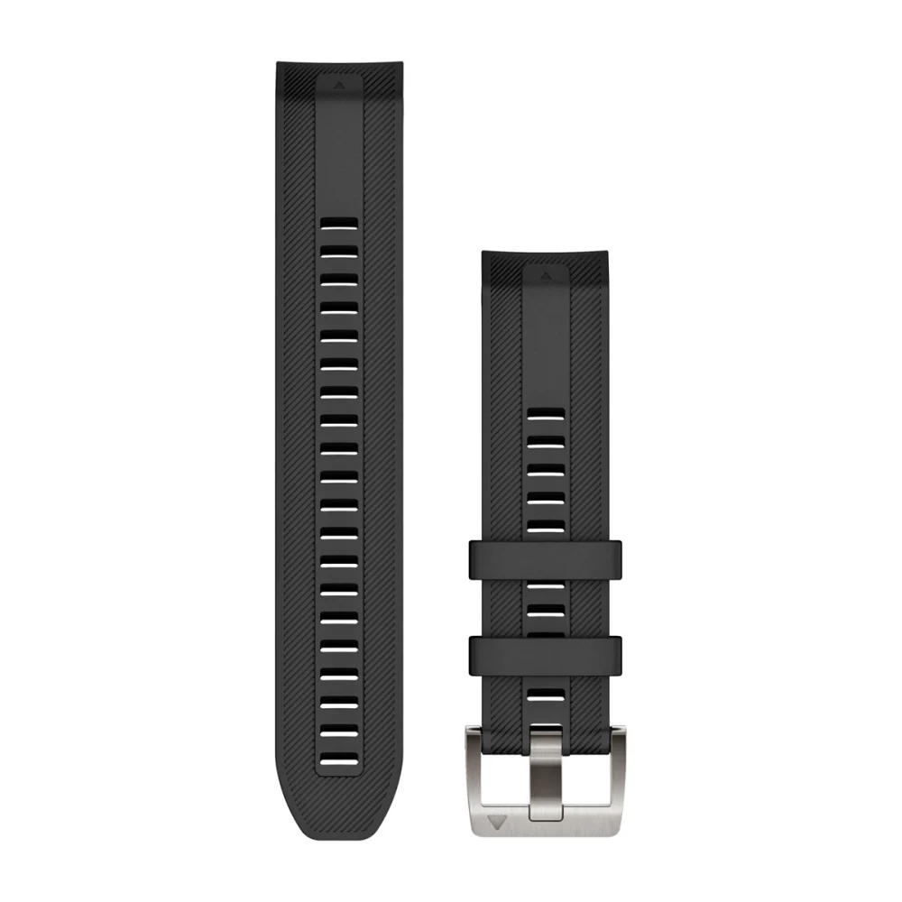 Ремінець для Garmin MARQ GEN2 QuickFit 22 Silicone Strap Black (A-010-13225-00)