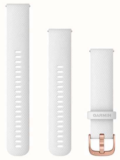 Ремінець Garmin Quick Release vivomove Style 20mm Silicone Rose Gold-White (A-010-12924-10)