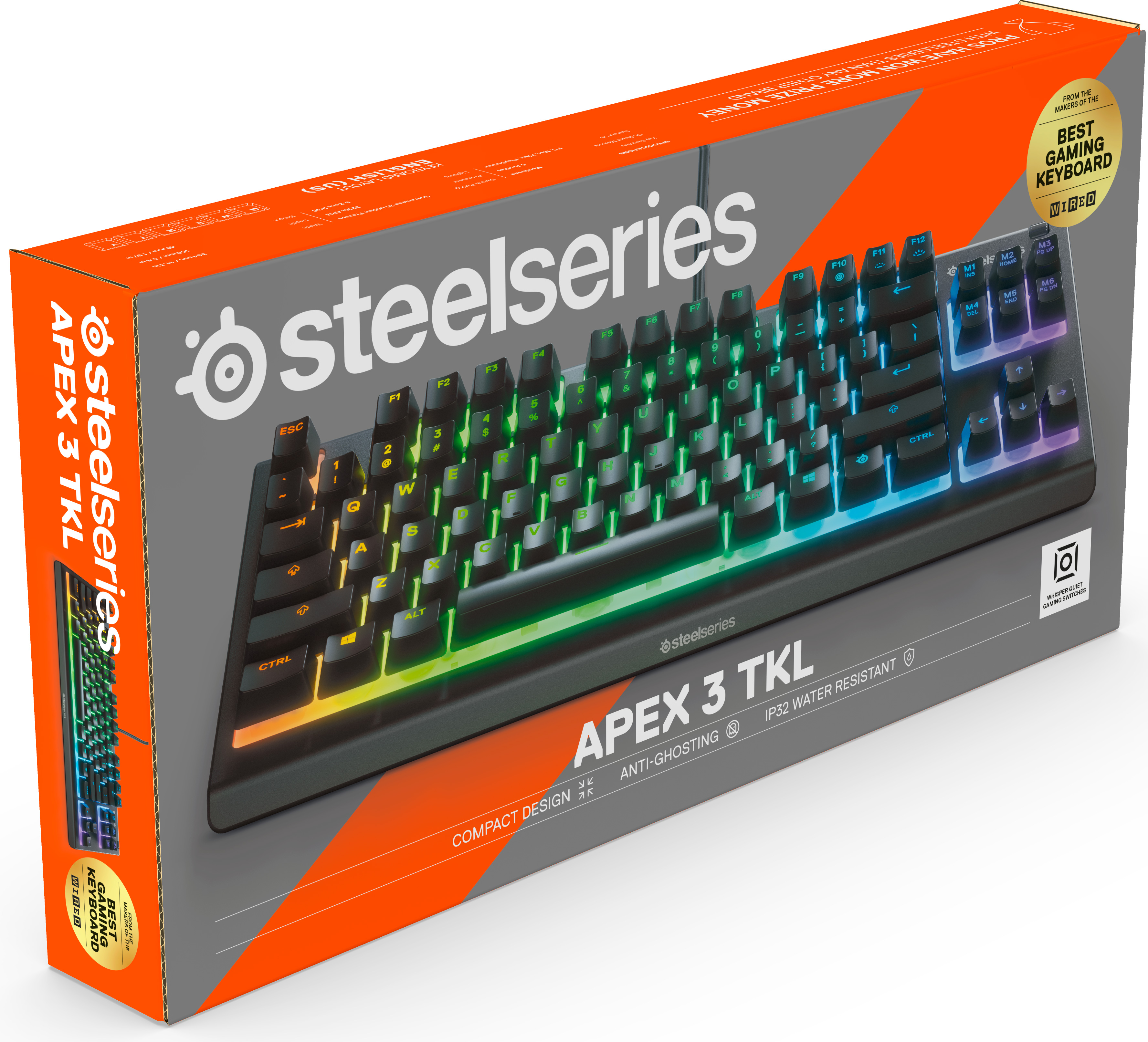 Клавiатура SteelSeries Apex TKL USB (64831)