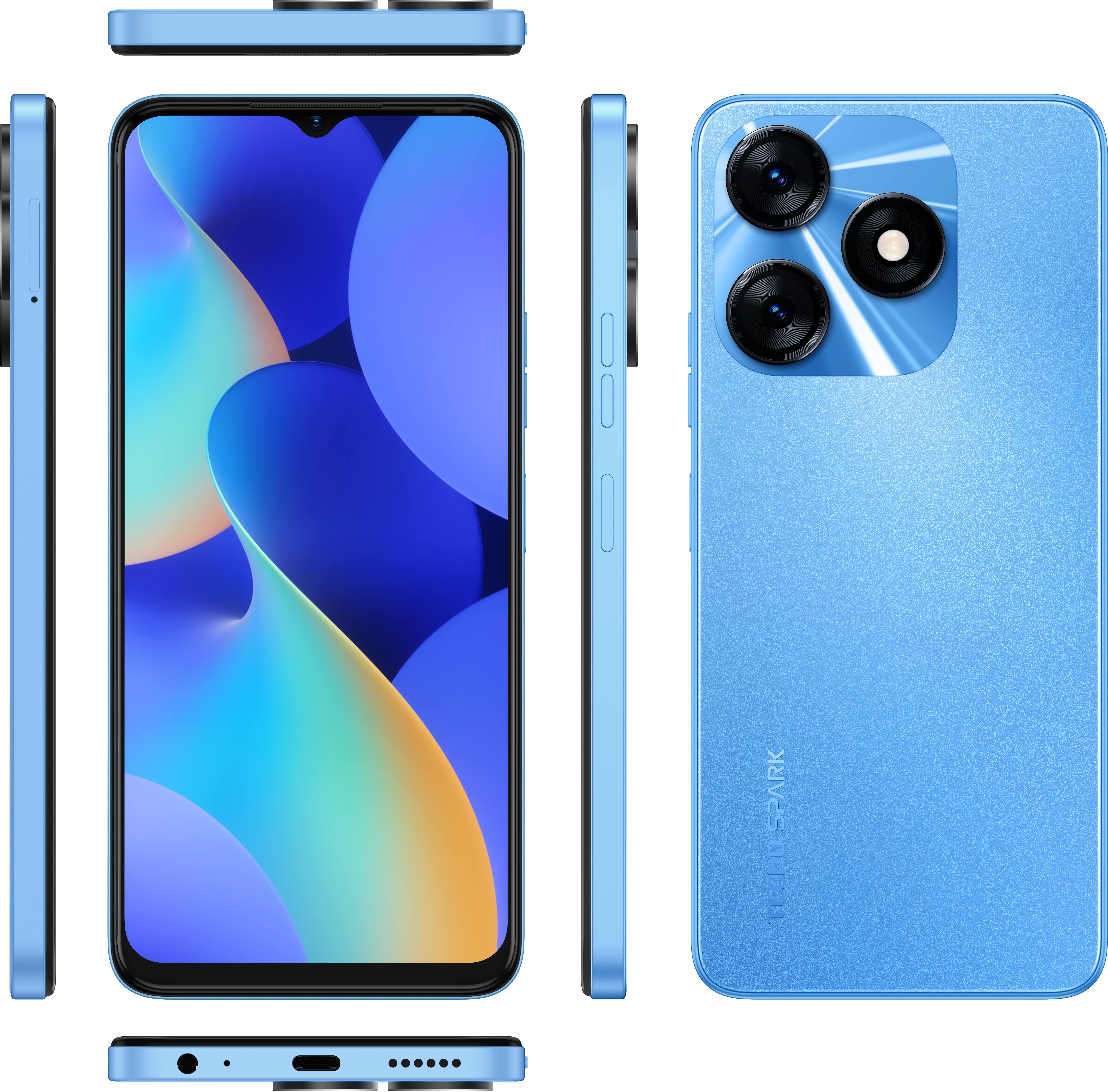 Смартфон Tecno Spark 10 (KI5q) 4/128GB NFC Dual Sim Meta Blue (4895180797712)