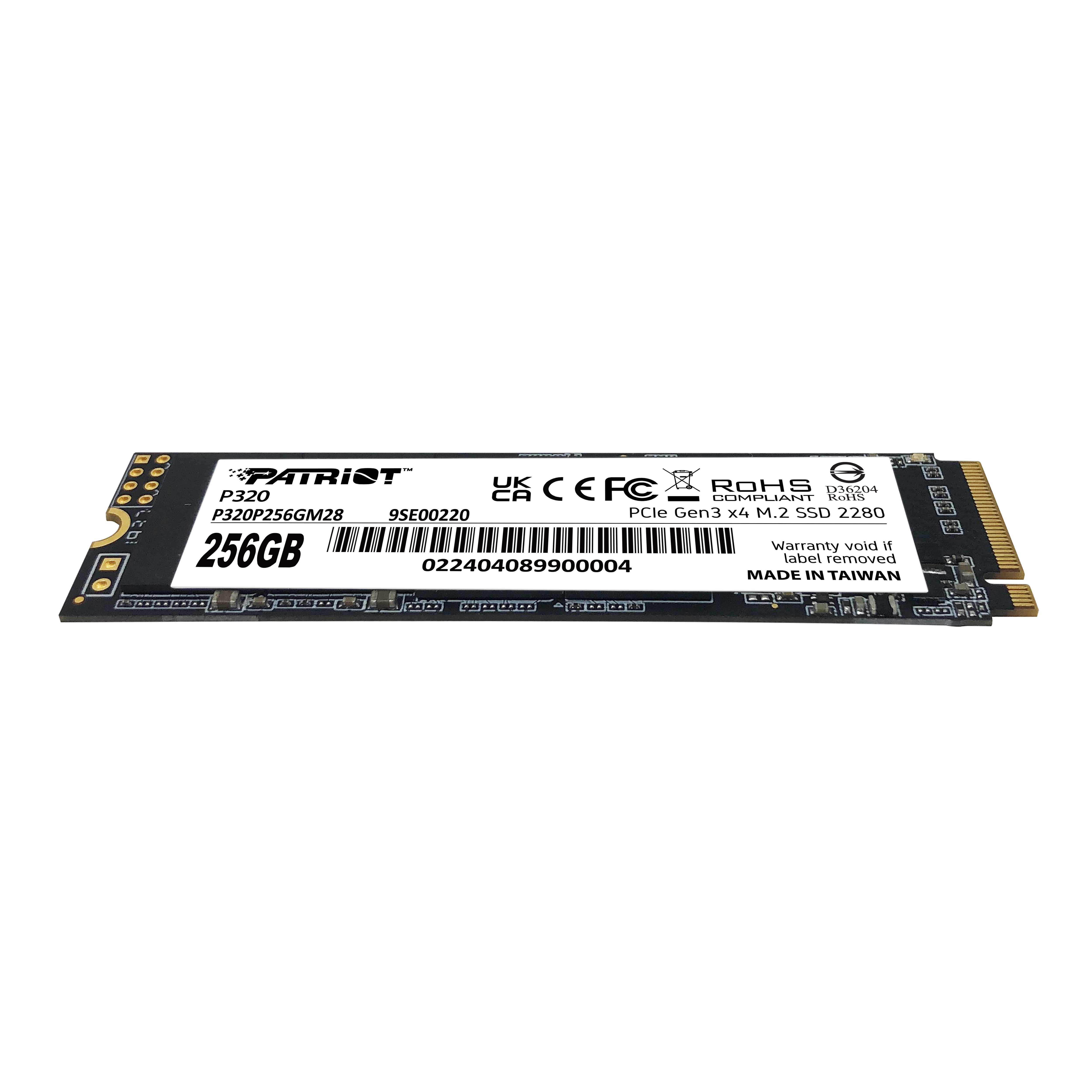 Накопичувач SSD  256GB Patriot P320 M.2 2280 PCIe 3.0 x4 NVMe TLC (P320P256GM28) Накопичувач SSD  256GB Patriot P320 M.2 2280 PCIe 3.0 x4 NVMe TLC (P320P256GM28)