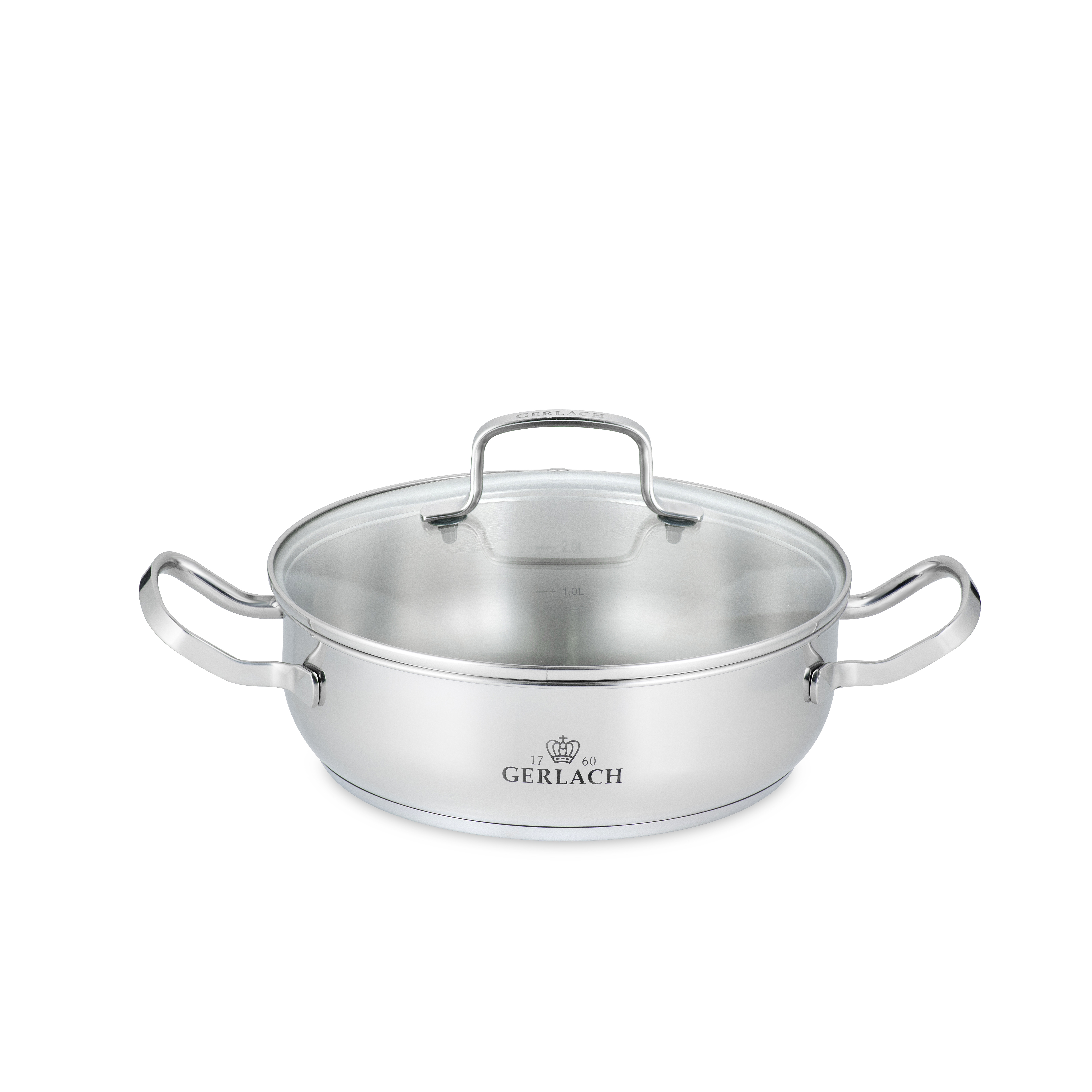 Каструля з кришкою 24 см 2 л Gerlach Simple (5901035499829)
