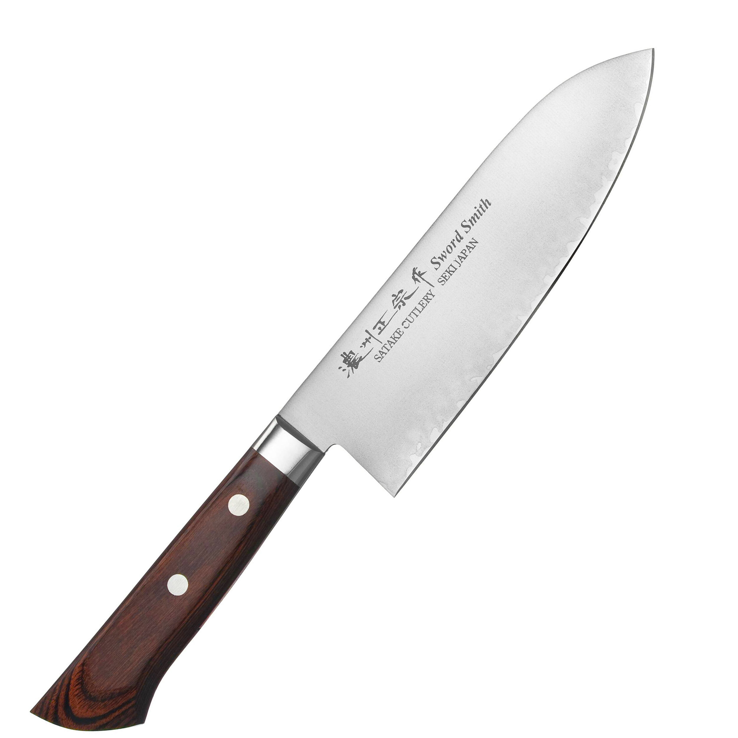 Кухонний ніж Сантоку 170 мм Satake Mahogany (801-133) (M-801-133)