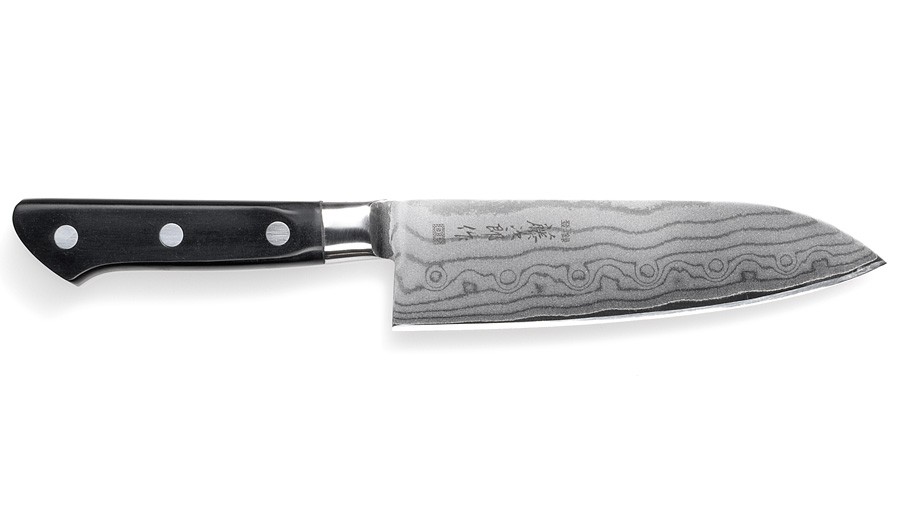 Кухонний ніж Сантоку 170 мм Tojiro Classic Damascus (F-659) (M-F-659)