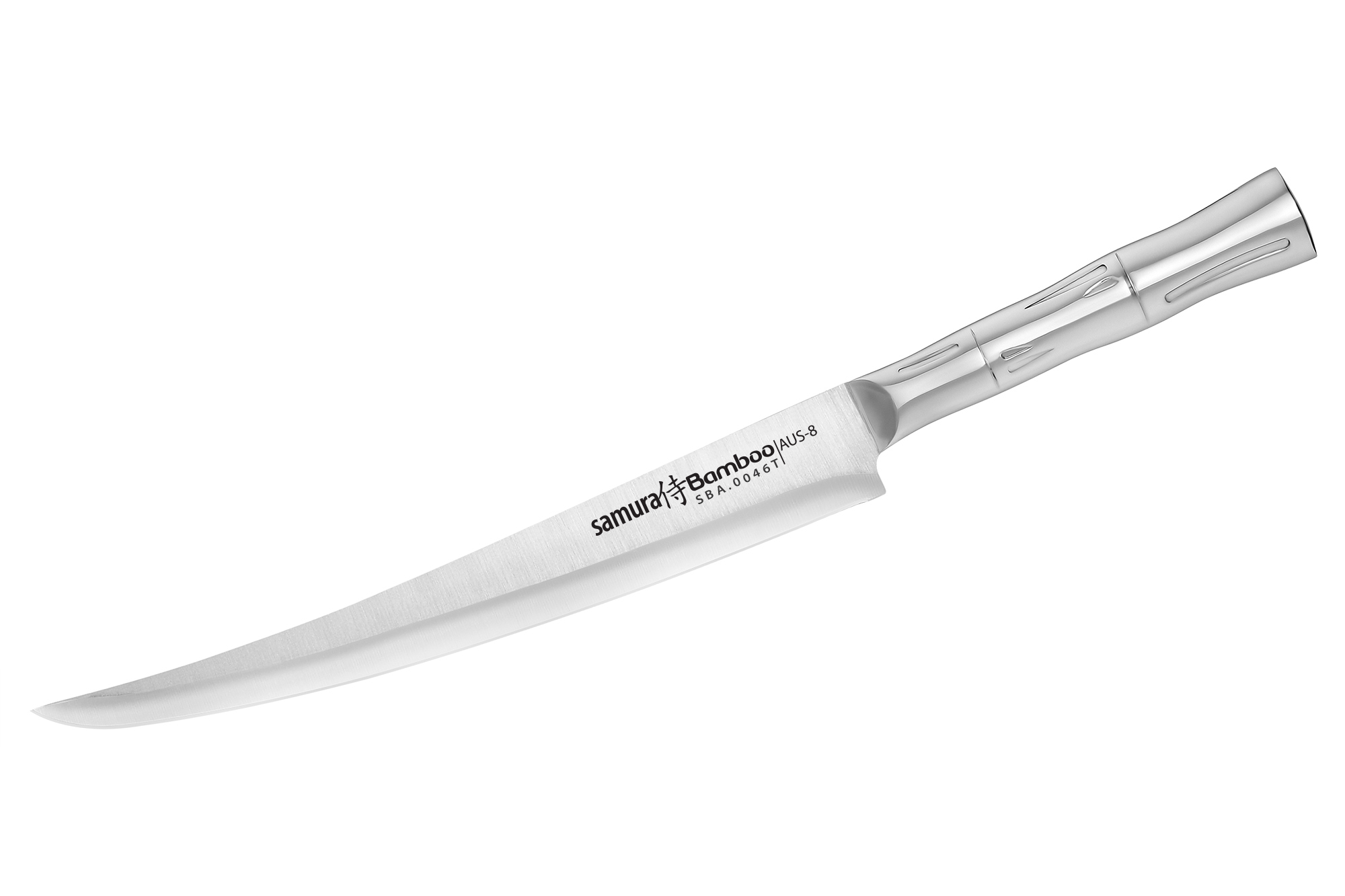 Ніж кухонний для різання слайсер 230 мм Samura Bamboo (SBA-0046T) (M-SBA-0046T)