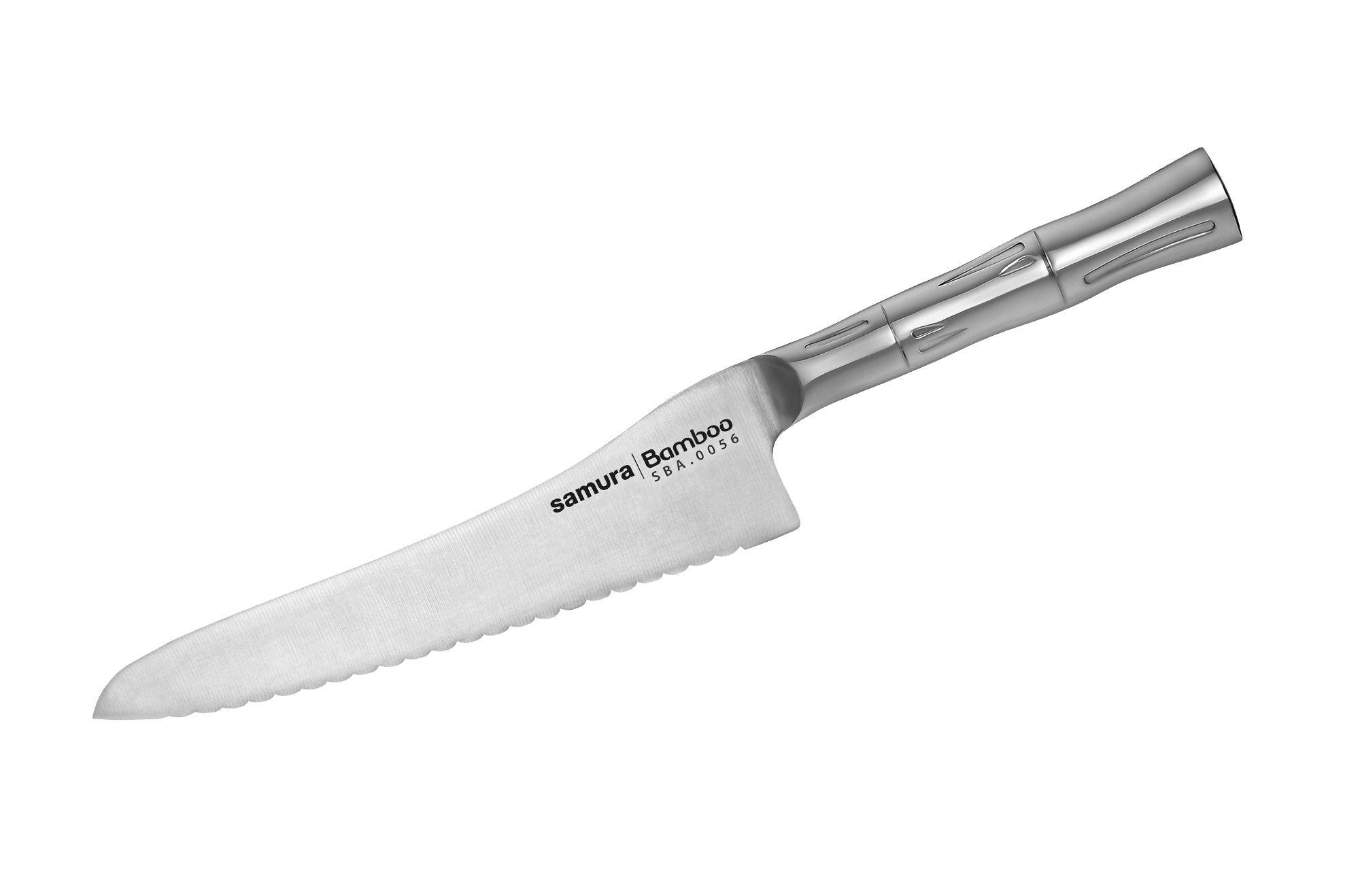 Кухонний ніж для заморожених продуктів 196 мм Samura Bamboo (SBA-0056) (M-SBA-0056)