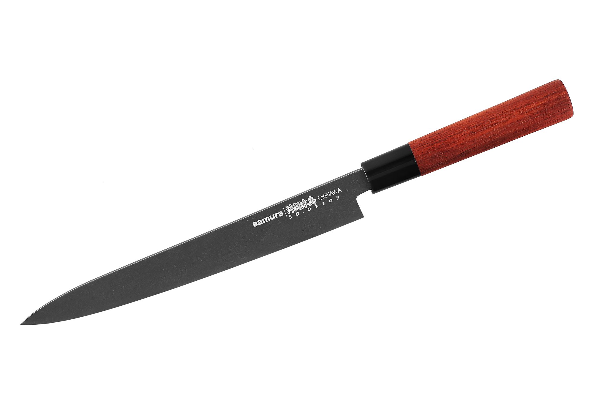 Ніж кухонний Янагіба 240 мм Samura Okinawa Stonewash (SO-0110B) (M-SO-0110B)