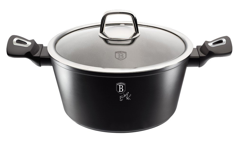 Каструля з кришкою 2,5 л Berlinger Haus Black Silver Line Collection (BH-1851) (M-BH-1851)