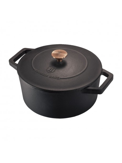 Каструля чавунна 2,75 л Berlinger Haus Metallic Line Rose Gold Edition (BH-6491) (M-BH-6491)