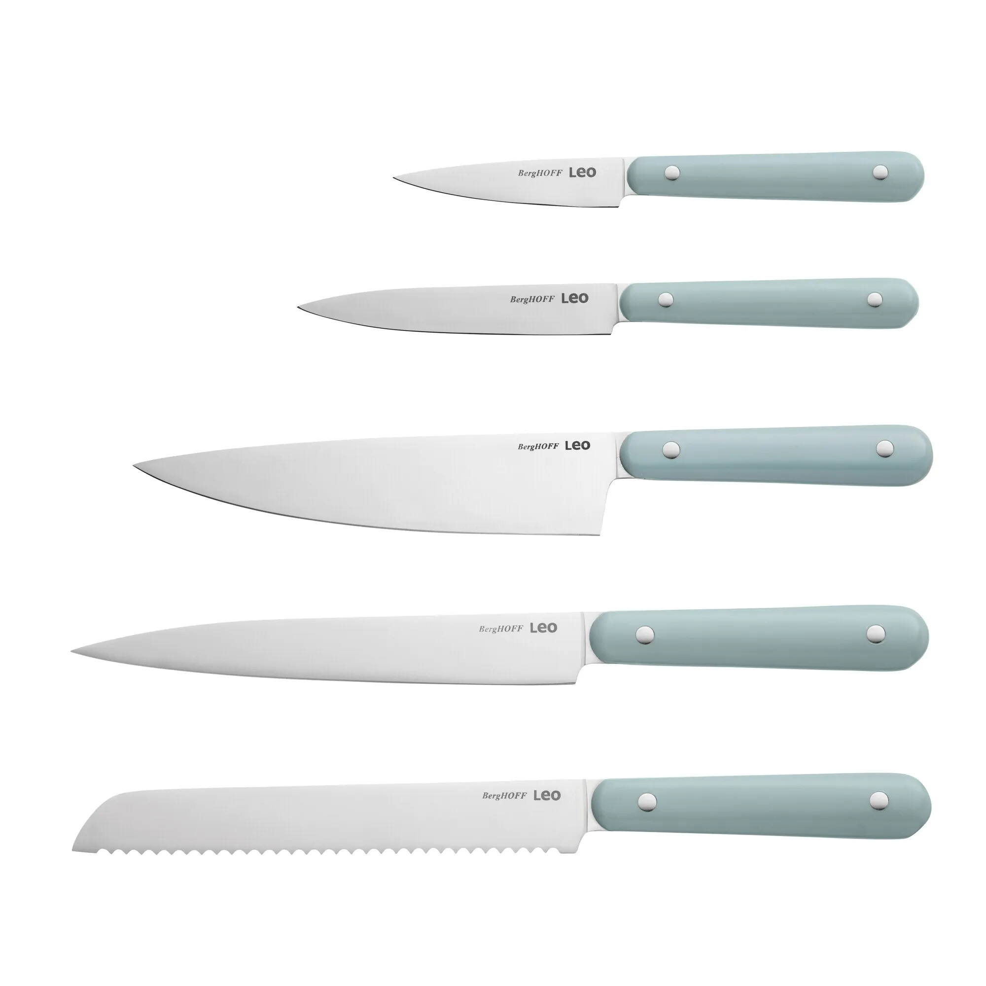 Набір із 5 кухонних ножів Berghoff Leo Slate Starter (3950473) (M-3950473)