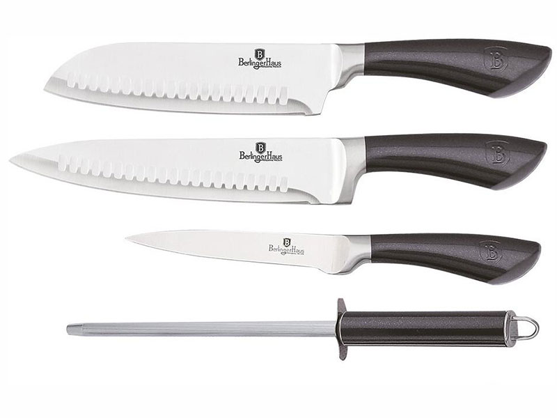 Набір ножів 4 предмети Berlinger Haus Carbon Pro (BH-2497) (M-BH-2497)