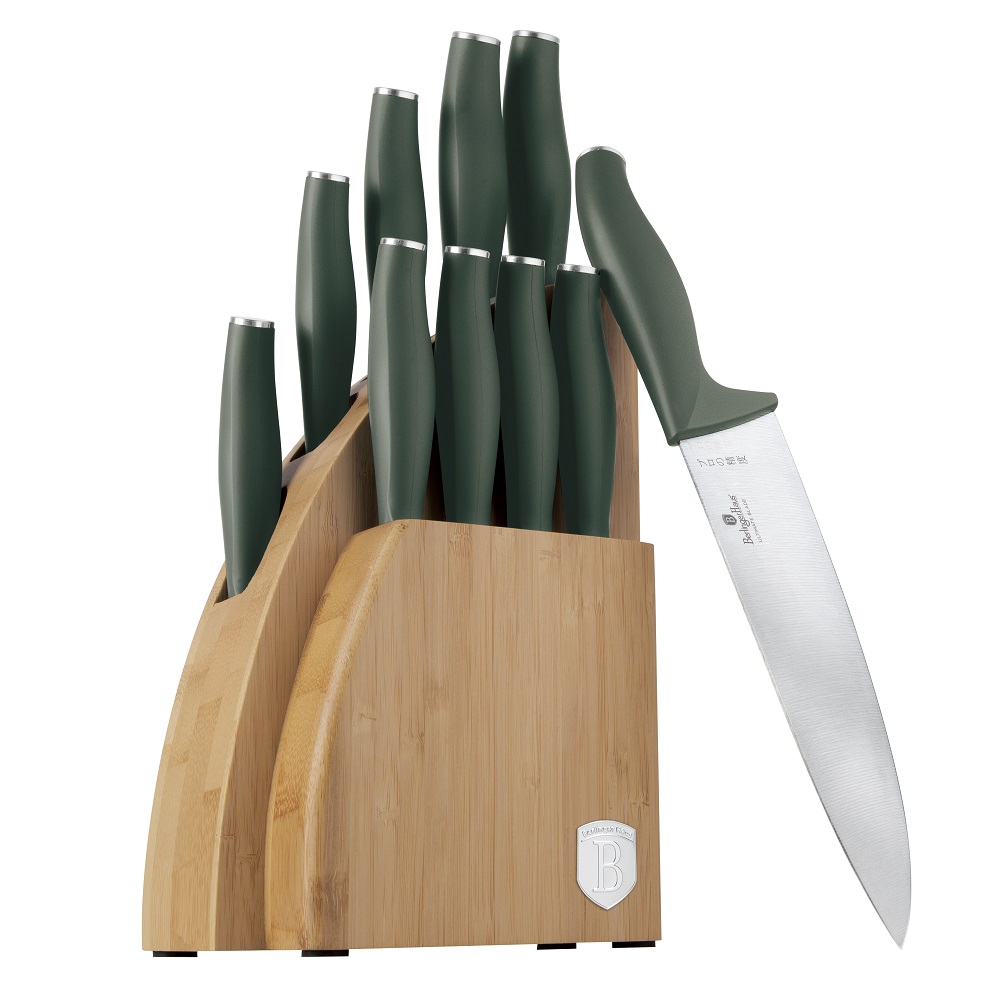 Набір ножів із 10 предметів Berlinger Haus Matte Green Collection (BH-3123) (M-BH-3123)