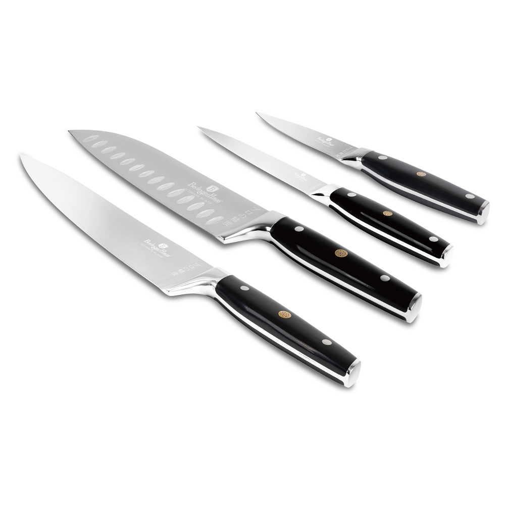 Набір ножів 4 предмети Berlinger Haus Matte Black Collection (BH-3135) (M-BH-3135)
