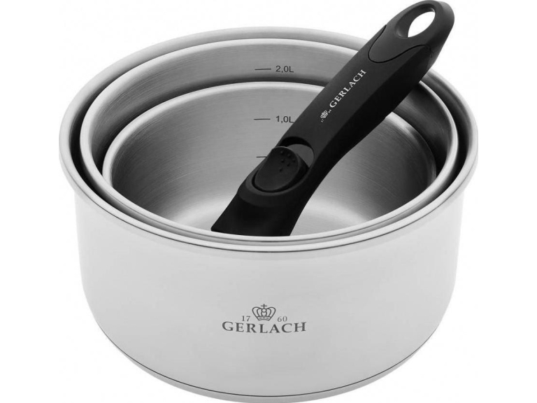 Набір посуду 4 предмет Gerlach Smart Steel (5901035506169) (M-5901035506169)
