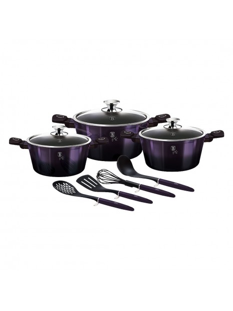 Набір посуду для індукційних плит 10 предметів Berlinger Haus Purple Eclipse Collection (BH-7141) (M-BH-7141)