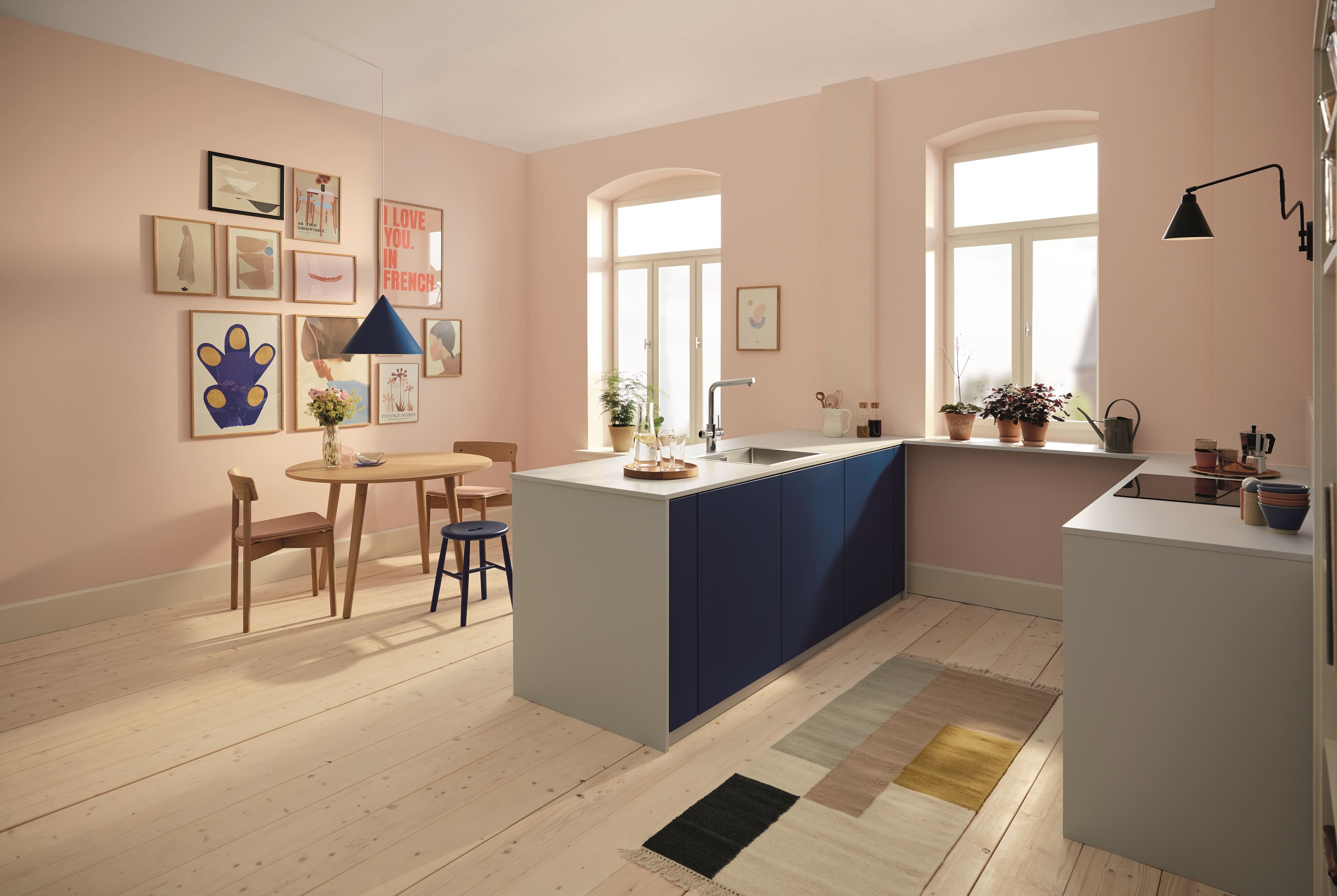 Grohe Змішувач для кухні Blu Pure Minta, довж.виливу - 221мм, поворотний, 2в1, хром