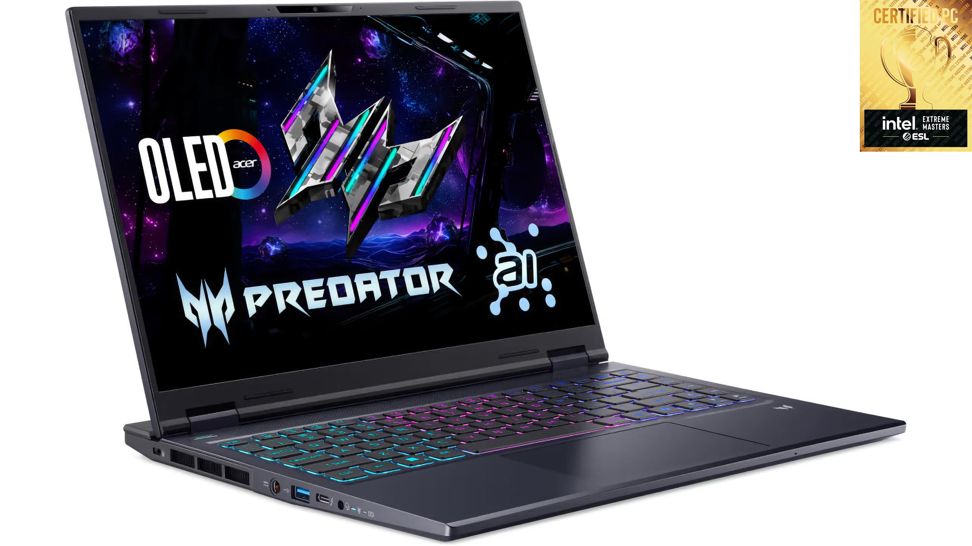 Acer Ноутбук Predator Helios Neo 14 PHN14-71 14.5" WQXGA IPS, Intel U9-285H, 32GB, F1TB, NVD5070-8, Lin, чорний Acer Ноутбук Predator Helios Neo 14 PHN14-71 14.5" WQXGA IPS, Intel U9-285H, 32GB, F1TB, NVD5070-8, Lin, чорний