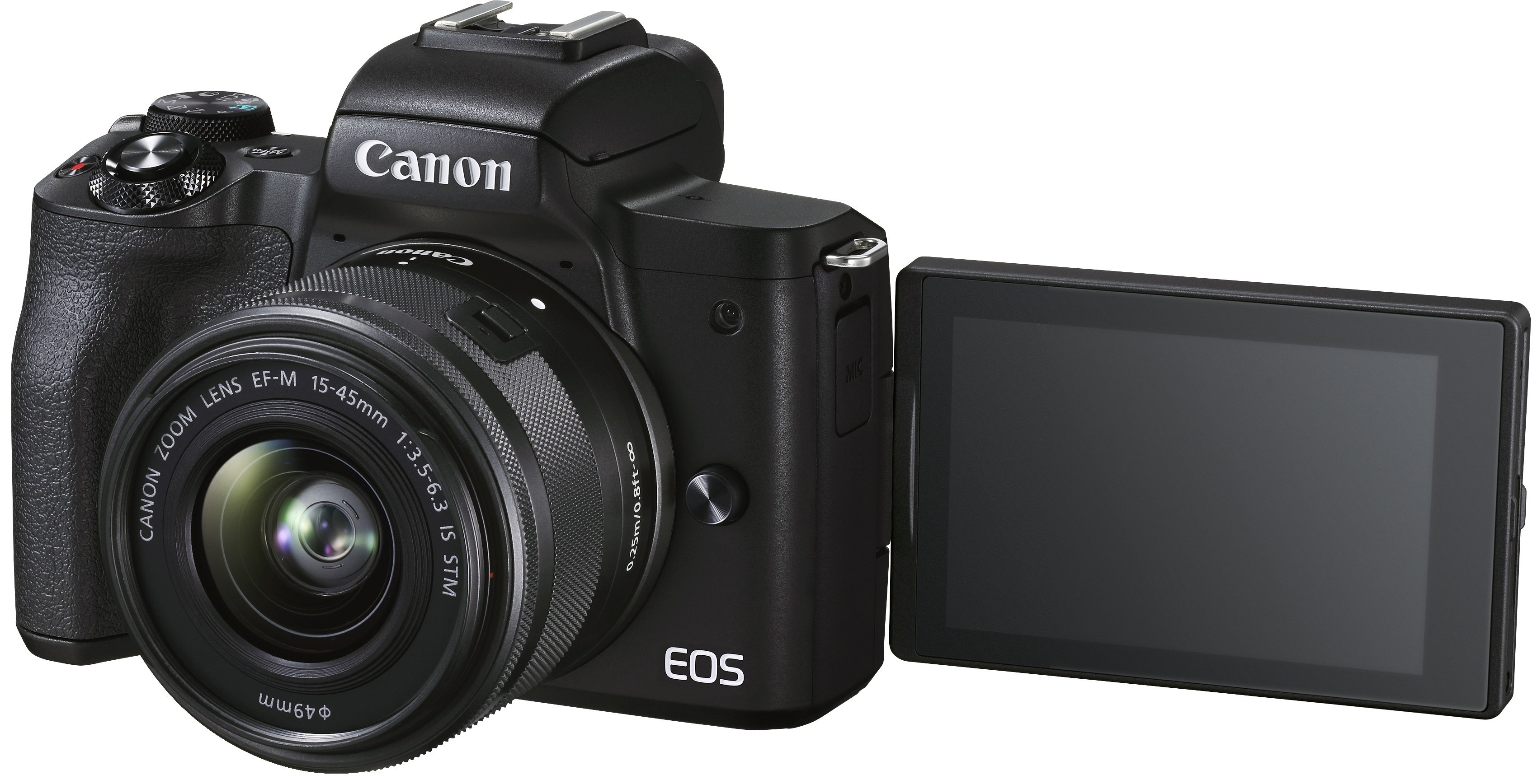 Canon Цифр. фотокамера EOS M50 Mk2 + 15-45 IS STM + 55-200 IS STM Black