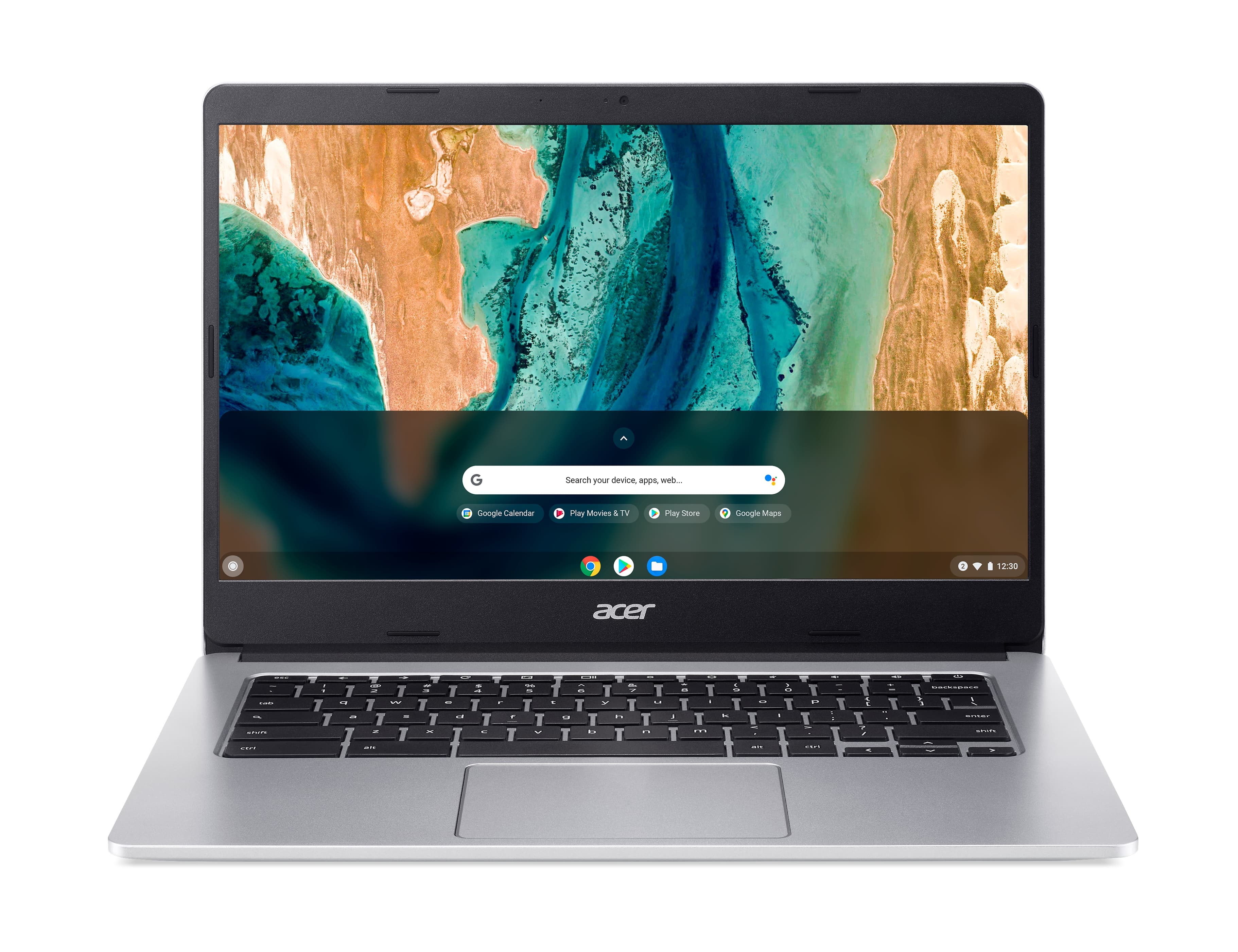 Acer Ноутбук Chromebook CB314-2H 14" FHD IPS, MediaTek MT8183, 8GB, F128GB, UMA, ChromeOS, сріблястий