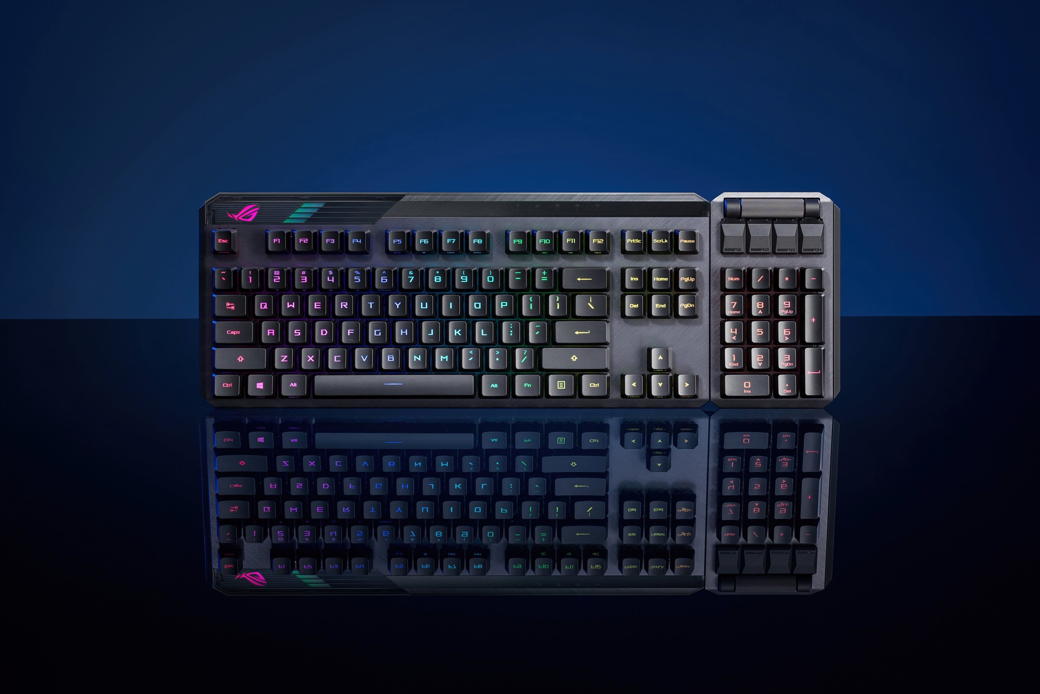 ASUS Клавіатура ROG CLAYMORE II RD RGB 108key USB/WL EN Black